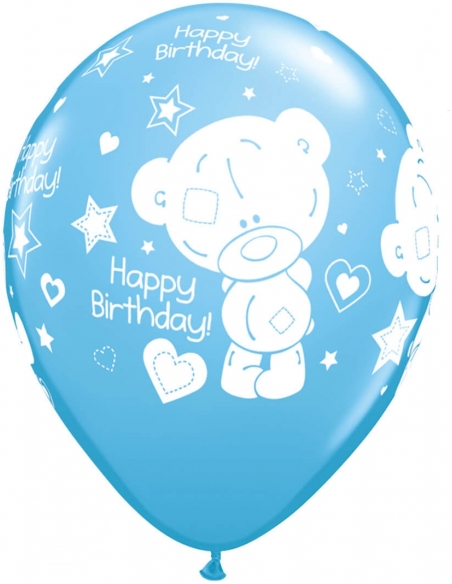 Globo Tiny Tatty Birthday Redondo 28cm Azul Baby