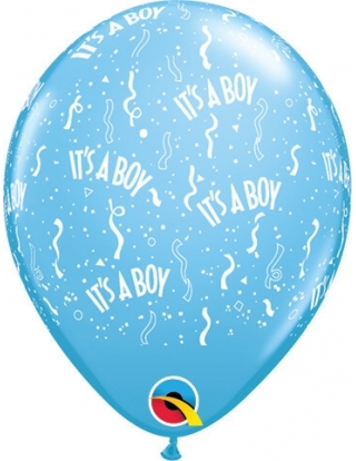 Globo Its a Boy Redondo 13cm Azul Baby