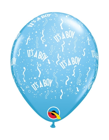 Globo Its a Boy Redondo 13cm Azul Baby