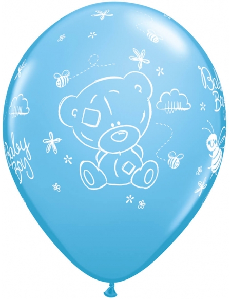 Globo Tiny Tatty Teddy Baby Boy Redondo 28cm Azul Baby