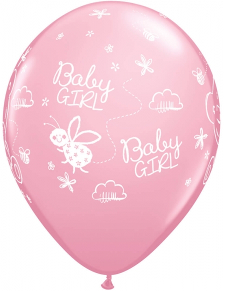 Globo Tiny Tatty Teddy Baby Girl Redondo 28cm...