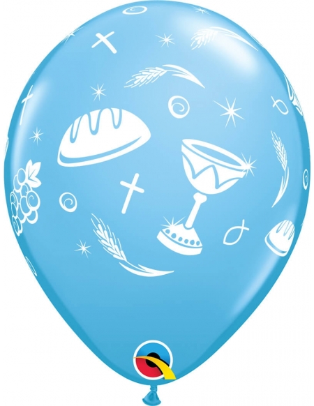 Globo Communion Elements Redondo 28cm Azul Baby