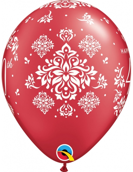 Globo 40Th Anniversary Damask Redondo 28cm...