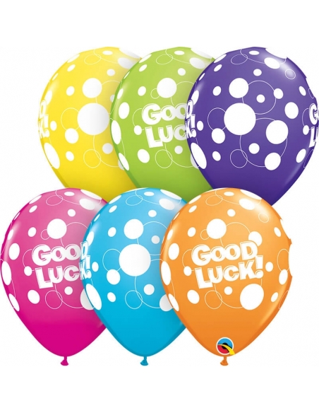 Globo Good Luck Dots Redondo 28cm Surtido