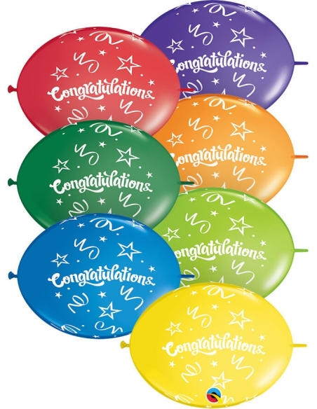 Globo Congratulations Quick Link 30cm Surtido
