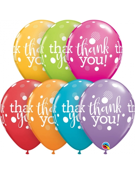 Globo Thank You Dots Upon Dots Redondo 28cm Surtido