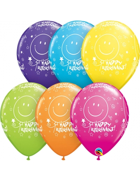 Globo Retirement Smile Face Redondo 28cm Surtido