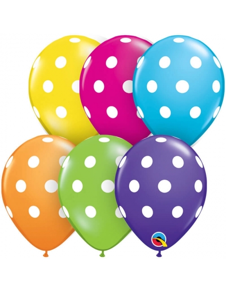 Globo Big Polka Dots Redondo 13cm Surtido