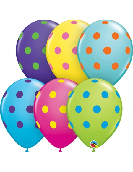 Globo Big Polka Dots Colorful Redondo 28cm Surtido