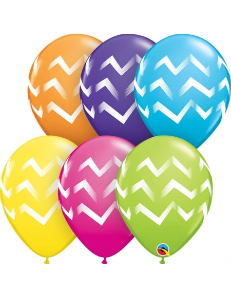 Globo Chevron Stripes Redondo 28cm Surtido