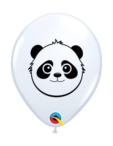 Globo Oso Panda Redondo 13cm Blanco