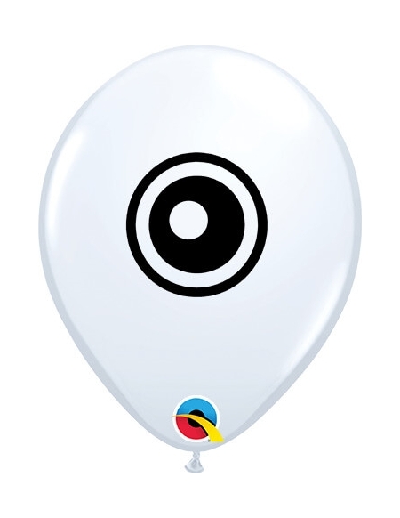 Globo Eyeballs Redondo 13cm Blanco