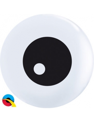Globo Friendly Eyeball Topprint Redondo 13cm Blanco