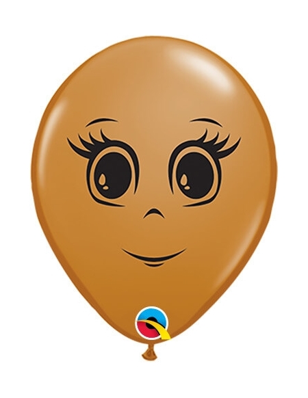 Globo Feminine Face Redondo 13cm Marron