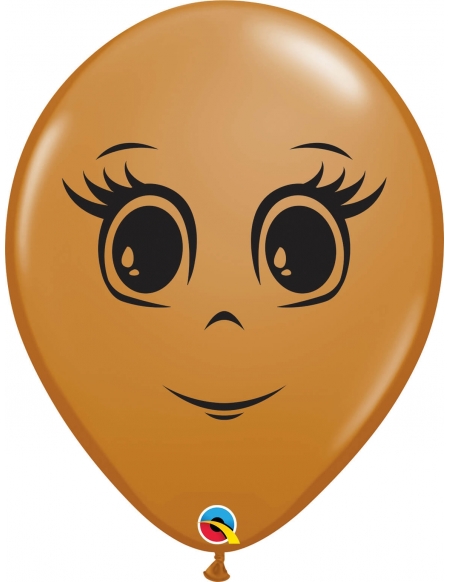 Globo Feminine Face Redondo 40cm Marron