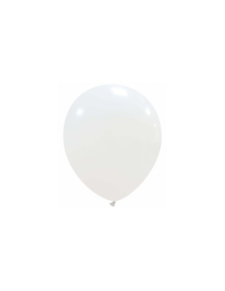 Globos Latex Redondos 13cm Pastel Blanco PL01