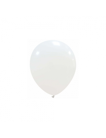 Globos Latex Redondos 13cm Pastel Blanco PL01