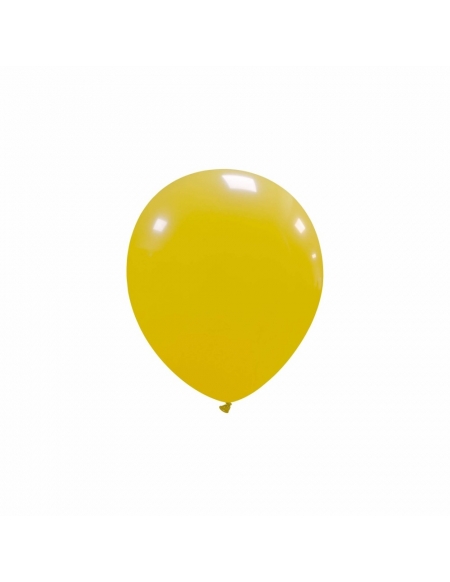 Globos Latex Redondos 13cm Pastel Amarillo Oscuro PL03