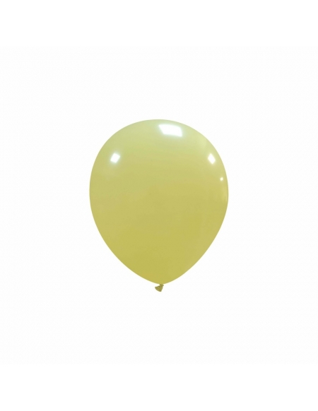 Globos Latex Redondos 13cm Pastel Mostaza PL43