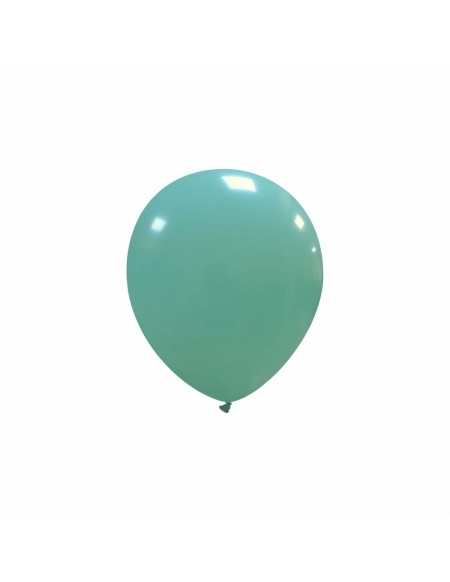 Globos Latex Redondos 13cm Pastel Aguamarina PL50