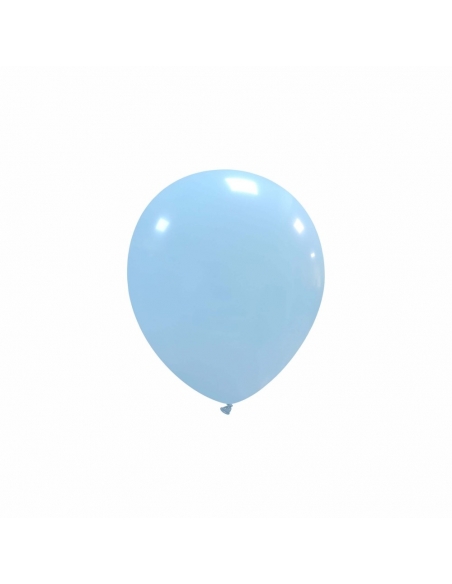 Globos Latex Redondos 13cm Celeste Baby PL72