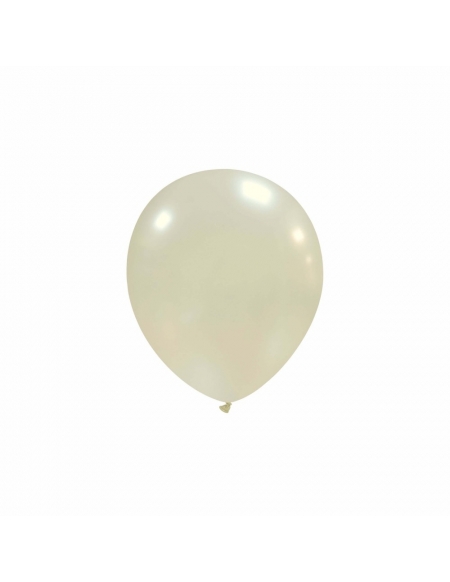 Globos Latex Redondos 13cm Metalizado Perla ML28