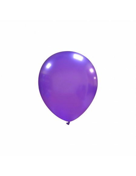 Globos Latex Redondos 13cm Metalizado Purpura ML34