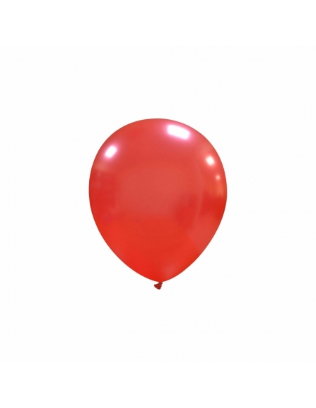 Globos Latex Redondos 13cm Metalizado Rojo Oscuro ML53