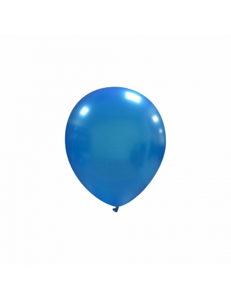 Globos Latex Redondos 13cm Metalizado Azul Oscuro ML54