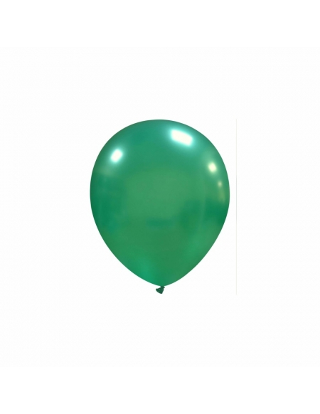 Globos Latex Redondos 13cm Metalizado Verde Oscuro ML55