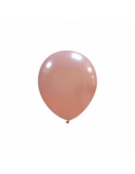 Globos Latex Redondos 13cm Metalizado Rosa Oro ML71
