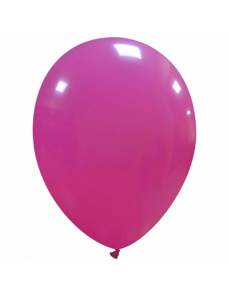 Globos Latex Redondos 25cm Pastel Fuscia