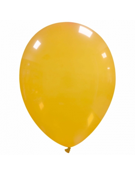 Globos Latex Redondos 25cm Cristal Naranja CL41