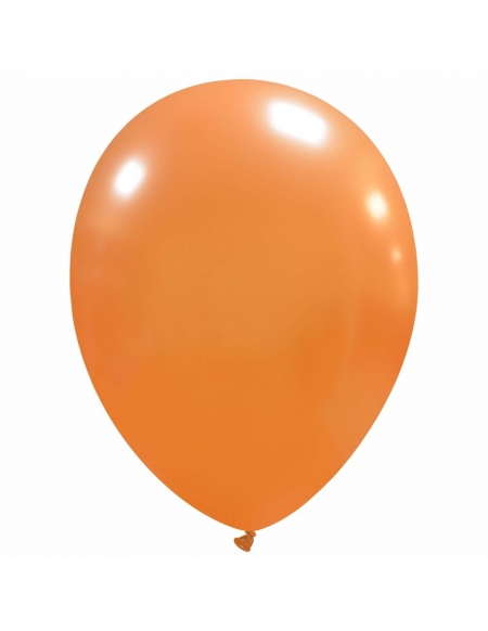 Globos Latex Redondos 25cm Metalizado Naranja ML31