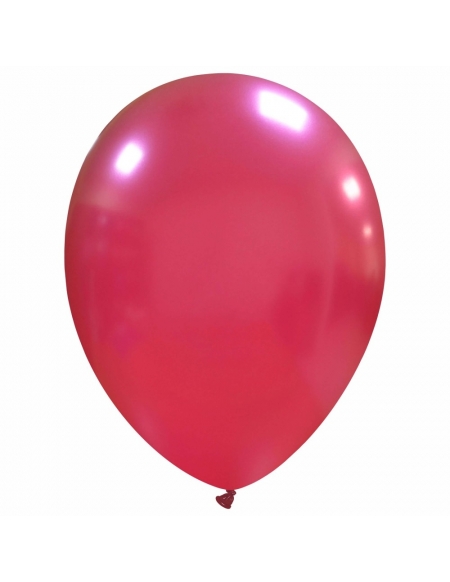 Bombonas de Helio Desechable 0.25m3 con 30 Globos Granate Metalizados