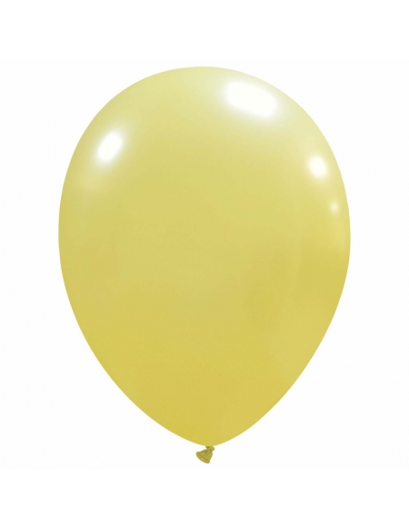 Globos Latex Redondos 25cm Metalizado Mostaza ML56