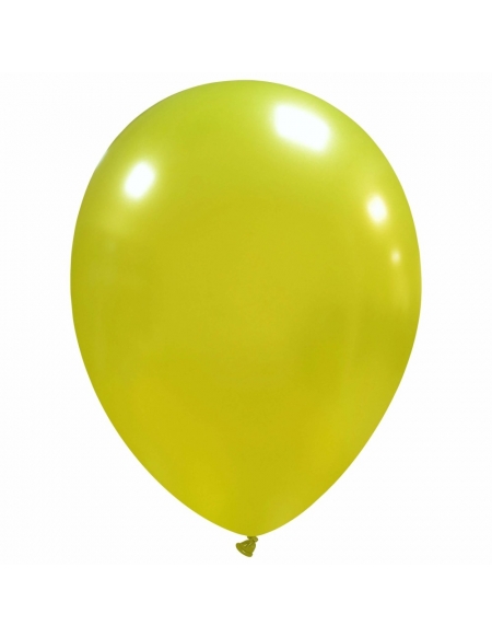 Globos Latex Redondos 25cm Metalizado Verde Manzana ML67