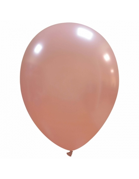 Globos Latex Redondos 25cm Metalizado Rosa Oro ML71