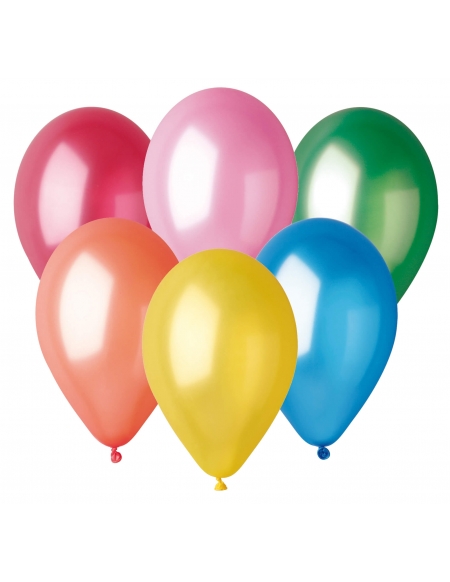 Bombona de Helio Desechable 0.13m3 con 8 Globos Chrome Qualatex 28cm