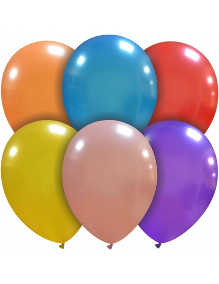 Globos Latex Redondos 30cm Metalizado Surtido MLS