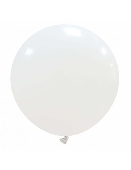 Globos Latex Esfericos 40cm Pastel Blanco PL01