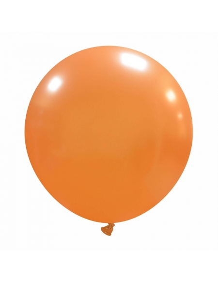 Globos Latex Esfericos 40cm Metalizado Naranja ML31