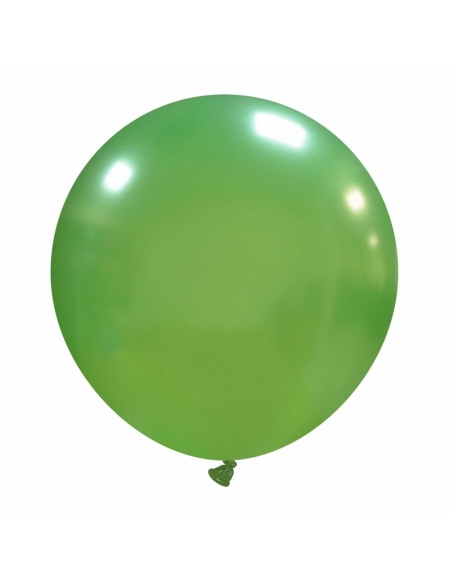 Globos Latex Esfericos 40cm Metalizado Verde Claro ML37