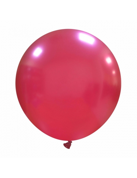 Globos Latex Esfericos 40cm Metalizado Granate ML52