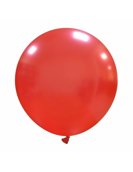 Globos Latex Esfericos 40cm Metalizado Rojo Oscuro ML53