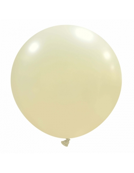 Globos Latex Esfericos 40cm Metalizado Marfil ML58