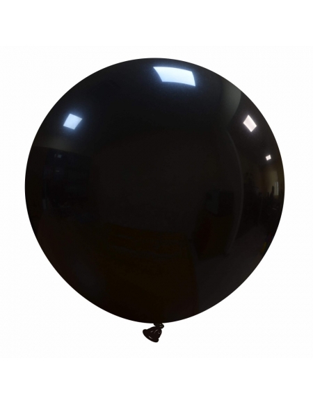 Globos Latex Esfericos 75cm Pastel Negro PL14