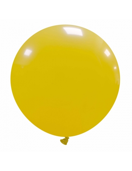 Globos Latex Esfericos 75cm Pastel Amarillo Oscuro