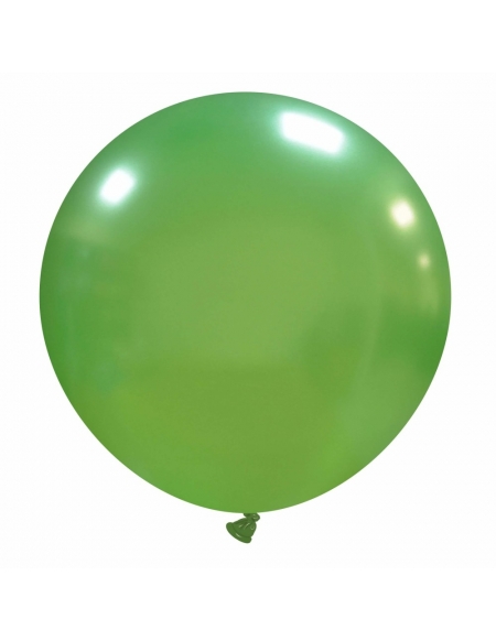 Globos Latex Esfericos 75cm Metalizado Verde Claro ML37