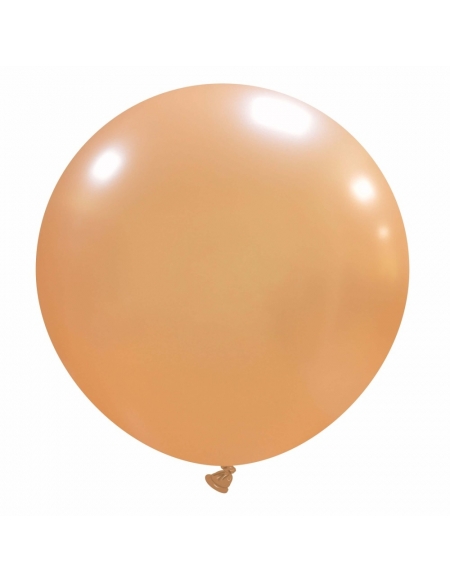 Globos Latex Esfericos 75cm Metalizado Melocoton